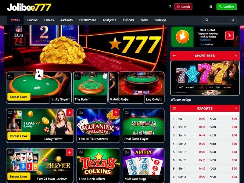 Welcome to Jollibee 777 – your premier destination for thrilling online gambling experiences. Explore slots, poker, blackjack, baccarat, sports betting, and exclusive bonuses. Start playing today!